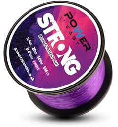Power Cast Lenza da pesca in monofilamento resistente (viola, 9,1 kg/20 libbre - 500 m/546 iarde - 0,40 mm)