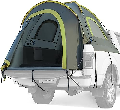 JOYTUTUS Pickup Truck Zelt, wasserdicht PU2000mm Double Layer für 2 Personen, tragbare LKW-Bett-Zelt, 5.5'-6' Camping bevorzugt