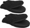 1 Pair Short Oven Mitts, Heat Resistant Silicone Kitchen Mini Mitts for 500 Degrees, with Non-Slip Grip Surfaces and Hanging Loop, Oven Gloves for Baking BBQ Grilling Microwave Machine (Black)