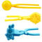 JUCHRZEY Schneeball-Maker-Clip mit Griff, Schnee-Ton-Ball-Maker aus Kunststoff, niedliche Schneeball-Clip-Zange für Kinder, Outdoor-Winterspielzeug
