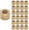 HFS(R) Thread Hex Nuts 3/8-16, Solid Brass Hex Nut (25 Pack)