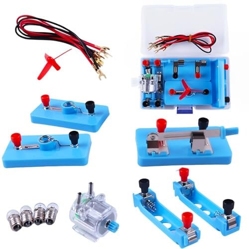 DigHealth Elettrico Circuito Kit, Giocattolo Educativo Montessori, Kit Esperimenti Fisica, STEM Sperimentale Progetti Scientifici per Bambini L’apprendimento Elettricità di Base