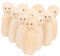 CIMAXIC Unbemalte Puppen Zum Basteln DIY Peg Dolls Für Unfertige Holzfiguren Zum Malen Naturholz Kreative Bastelideen Für Zuhause Und Dekoration