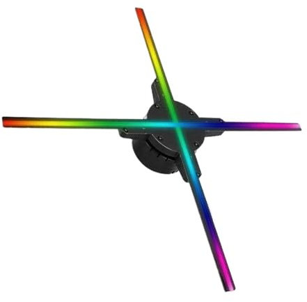 39.37in 100cm 3D Fan Hologram Projector 140beads HDMI Advertising Display Fan Light Imaging Player Video Projector