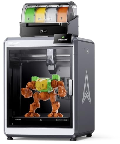 Creality K2 Plus Combo 3D Printer, Multi Color Printing with CFS, 600mm/s High-Speed Printing, Full-auto Leveling, Dual AI Cameras, Next-Gen Direct Drive Extruder, Large Build Volume 350×350×350mm