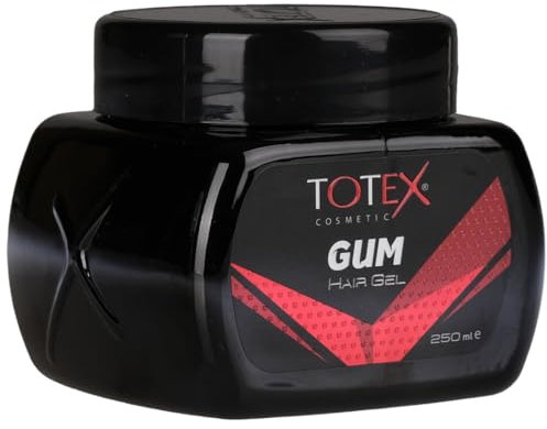 Totex GUM Hair Styling Gel 250ml - Strong Edge Control - Red Gel - Gummy Extreme Starker Halt - Afro Hair (250ml)