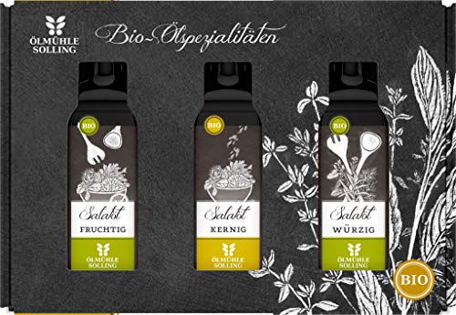Ölmühle Solling Geschenkset | Probierset, Bio Salaltöl, 3x100ml (1)