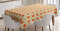 ABAKUHAUS Jahrgang Tischdecke, 70er Boho Geometric, Inn und Outdoor Bereich geeignet Waschbar Druck Klare Farben Kein Verblassen, 140 x 200 cm, Orange Creme