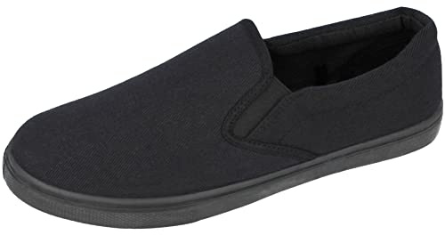 Mens Canvas Mesh Slip On Espadrilles Casual Low Top Plimsoll Trainers Size 7-12