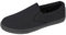 Mens Canvas Mesh Slip On Espadrilles Casual Low Top Plimsoll Trainers Size 7-12 (9 UK, All Black)