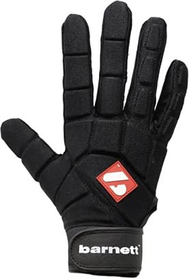 BARNETT FKG-03 American Football Handschuhe Linemen Profi, OL,DL Black (L)