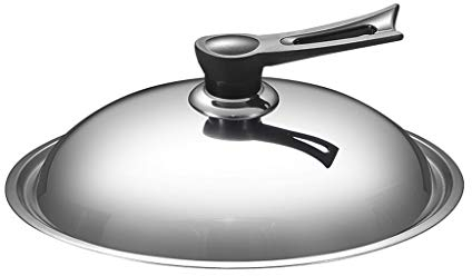 Pot Lids Lid Household Stainless Steel Wok Lid 30/32/34/36/38 Cm Pot Lid Universal (Size : 38cm)