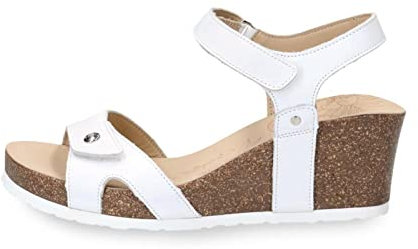 Panama Jack Femme Julia Basics Sandales compensées, Blanco B17, 36 EU