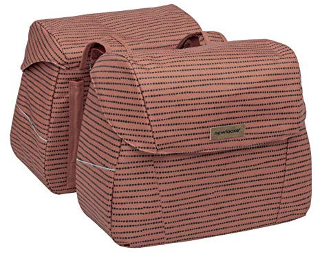 New 256.183 Looxs Joli Double Nomi Dubbele Fietstas, Red, 37 Liter