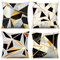 Artscope Samt Geometrische Kissenbezug Dekorative Super Weich Kissenhülle mit Marmorierung Muster Dekokissen für Sofa Bett 45x45cm 4er Set