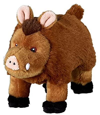 Bauer Spielwaren I Like My Planet - Wildschwein: Kuscheltier aus softem Plüsch, hergestellt aus recycelten PET-Flaschen, 100% recycelt, stehend, 15 cm, braun (12958)