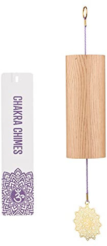 Mowind Chakra-Windspiel aus natürlichem Bambus, Meditation, Akkord, Windspiel für Heimdekoration, Zen Achtsamkeit, Kronenchakra