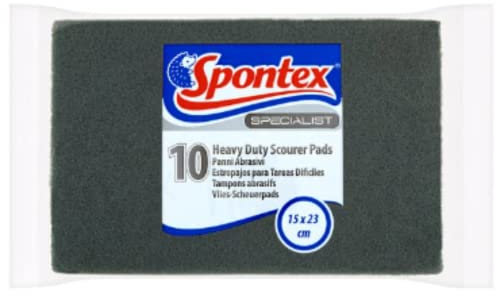 Spontex Specialist 10 Heavy Duty Scourer Pads x Case of 6