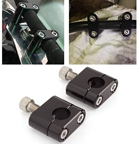 7/8 22mm Standard HandleBar Handle Fat Bar Riser Mount Clamp Adaptor Universal Motorcycle Pit Dirt Bike Racing ATV CNC