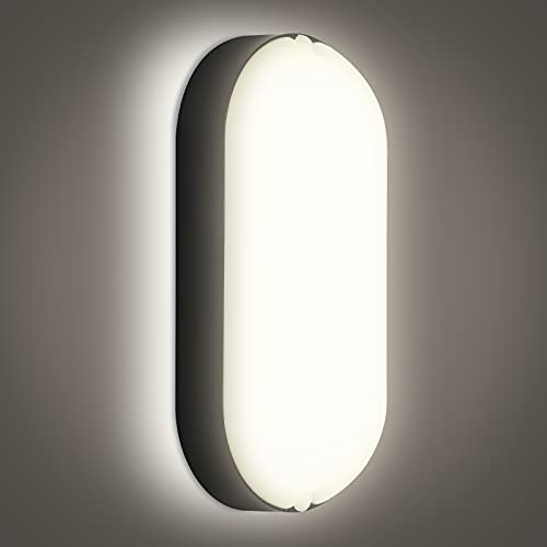 Herrselsam 15W LED Außenleuchte Wandleuchte Außenwandleuchte 4000K Neutralweiß IP54 wasserdicht für Garten Terrasse Garage Flur Keller
