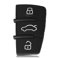 2 pièces pour Audi A3 A4 A5 A6 A8 Q5 Q7 TT S Line RS 3 Boutons Tampon de Remplacement en Caoutchouc télécommande Porte-clés Coque Housse