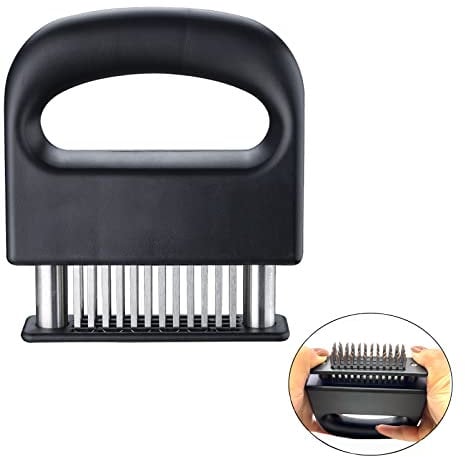 Inteneritore di carne Steaker con 48 ago affilato, Batticarne, Ago Inteneritore per Carne, Tenderizer per Carne, Aghi per intenerire la Carne a 48 Lame Ultra Affilate per Manzo, Pollo, Maiale