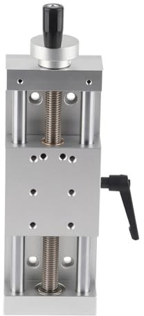 Fafeicy Linearschlitten KA80-1402, 80x80mm | Manueller Schiebetisch, Hub 100mm, Aluminiumlegierung, eloxiert, für CNC und Labor