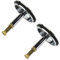 Tapón de drenaje de bañera de 43 mm, tapón de calzo de bañera, longitud ajustable de 50 mm a 55 mm, tapón de sellado de drenaje de residuos de fregadero, tapón de latón con botón pulsador, paquete de