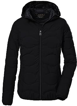 G.I.G.A. DX Damen Funktionsjacke in Daunenoptik mit Kapuze/Outdoorjacke GW 21 WMN QLTD JCKT, schwarz, 36, 39845-000