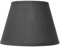 Lampenschirm kegelförmig aus Stoff H 20 x Ø 30 cm für Tisch - Stehlampen (schwarz glatt)