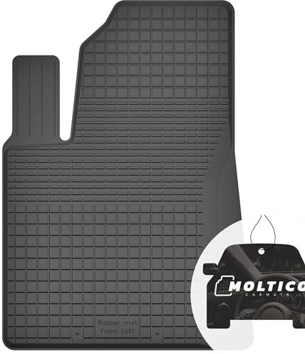 moto-MOLTICO Fahrer Gummimatten Auto, 1-teiliges Set, Allwetter Gummi Fußmatten mit Rand, Antirutsch & Wasserfest Autoteppiche - passend für Kia Rio III 2011-2017