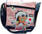 Generico Sac postina bandoulière en simili cuir rose et noir BETTI B00P, Sac à Main Bandoulière, rose, Medium