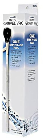 Penn-Plax Nano Gravel-Vac Aspirateur de Gravier pour Aquarium sans Danger pour Les Aquariums d'eau Douce et d'eau de mer