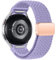 Geflochtenes Armband Kompatibel mit Samsung Galaxy Watch 7 6 5 4 40mm 44mm/6 Classic 43mm 47mm/5 Pro 45mm No Gap Armband mit Magnet Galaxy Watch Band für Damen Herren(Lavendel)