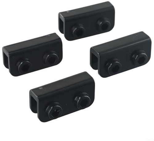Pavillon-Ersatz-Anschluss-Ersatzteil-Set, 2-Wege, schwarz, Glasfaser-Stange, für Zelt, Pavillon, 4 Stück (1 Stück)
