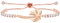 Vivaday Rose Gold Plated Palm Tree Sunset Beach Sunlit Jewelry | Tropical Breeze Vacation Vibes Good Fortune Adjustable Bracelet | Stylish Exquisite Tennis Bolo Friendship Bracelets YA5105