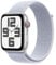 Apple Watch SE (2. Generation) GPS + Cellular 44 mm Smartwatch mit Aluminiumgehäuse in Silber und Sport Loop in Blaue Wolke (One Size). Fitness und Schlaftracker, Unfallerkennung, CO₂ neutral