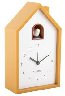 Karlsson Wecker Modern Cuckoo - Gelb - 12x6x20cm - Rechteck - Thermoplast - Wecker für Schlafzimmer