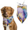 Hund Bandanas Stiefmütterchen Blumen Schmetterlinge Hundeschal Latztuch Für Haustiere Large: 70 * 30 cm