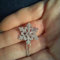 Schneeflocke Halskette Anhänger Frauen Cubic Zirkon Nette 925 Silber Schmuck