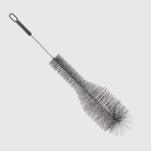 La Briantina Scovolo Lava Bottiglioni BOMBER – Spazzola con Setole Flessibili per Bottiglioni, Damigiane e Contenitori in Vetro – Manico con Occhiello – Ø 4/10 cm x 51 cm