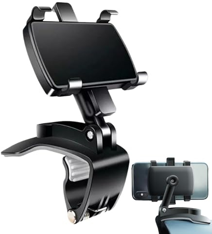 Youany Phone Mount for Car | Car Sun Visor Navigation Holder | Shockproof Adjustable Smartphone Cradle for Sedan RV Automotive