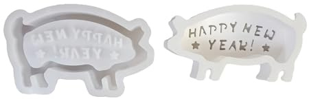 Piggy Shape Silicone Mold Food Safe for Epoxy Resin Making Cement Ornament Festival Decorations Piggy Ornament Mold