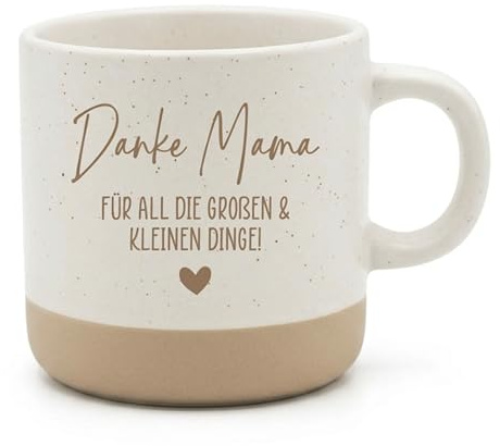 Danke Mama Tasse – Muttertagsgeschenk für Mama – liebevolle Kaffee Tasse mit Spruch – Geschenk Mama Geburtstag Weihnachten – Dankeschön Mama Geschenk Keramik 360 ml