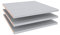 Wiemann Loft 3 Einlegeböden Streifendekor silber-grau BHT 47,5 cm x 2,2 cm x 51,5 cm