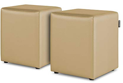 Happers Sitzsack, Eimer für Wohnzimmer oder Innenbereich, 2er-Pack, Beige