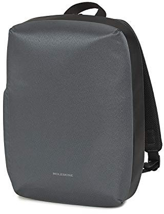Moleskine Zaino Porta PC, Notebook Bag, Borsa PC 15 Pollici e Tablet, Zainetto con Materiale Impermeabile Resistente all'Acqua, Dimensioni 35 x 27 x 9,5 cm, Colore Grigio