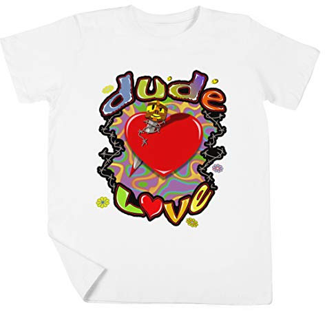 Luxogo Tipo Amore Lotta Ragazzi Ragazze Unisex Bianco T-Shirt Maglietta Maniche Corte Kids White T-Shirt