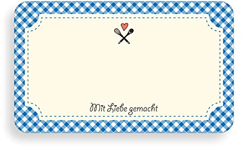 TYPOGRAPHUS 210 selbstklebende Etiketten zum Beschriften - 63x38 mm - Ablösbare Papieraufkleber für Gläser, Marmelade, Einmachgläser (blau)