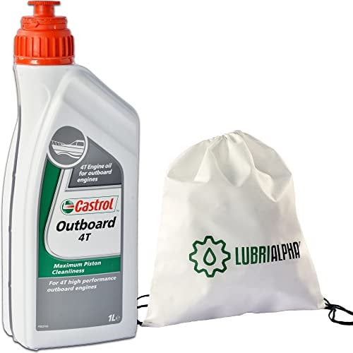 Olio motore fuoribordo 4 tempi 10W30 lubrificante Castrol Outboard 4T 10W-30 con Portachiavi Cavatappi conf. 3x1lt